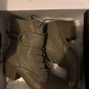 Guess lace up booties
